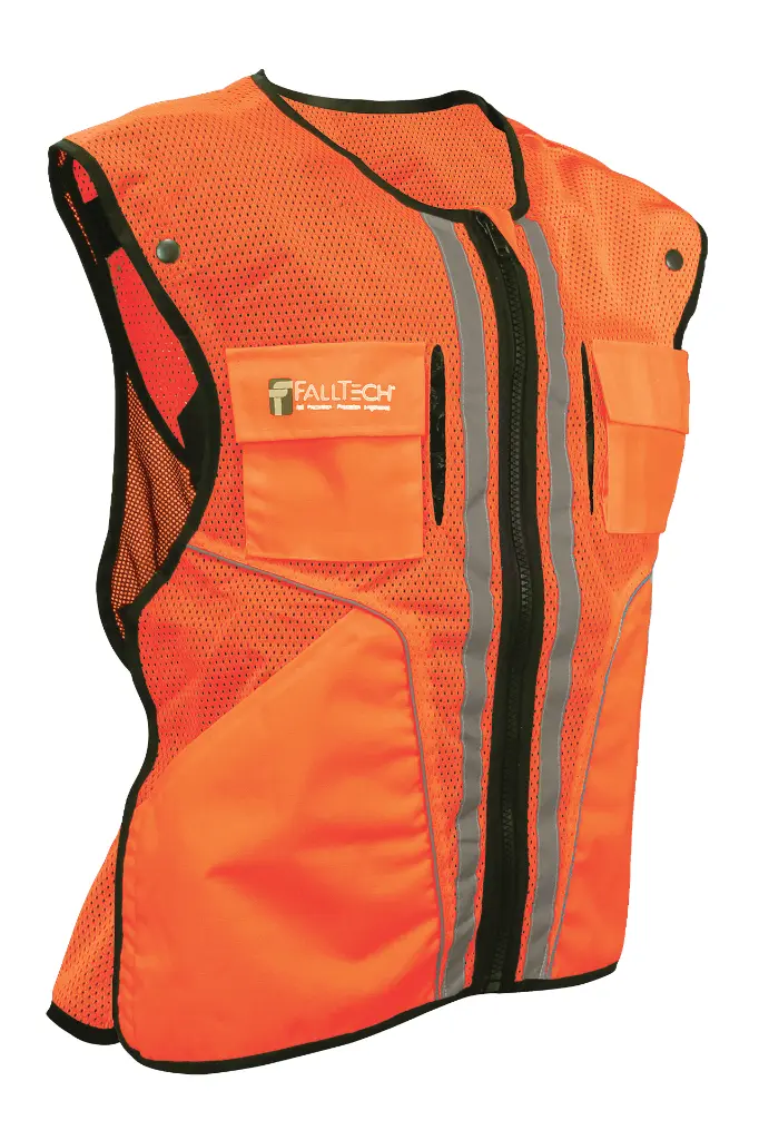 Construction Grade High-visibility Orange Safety Vest