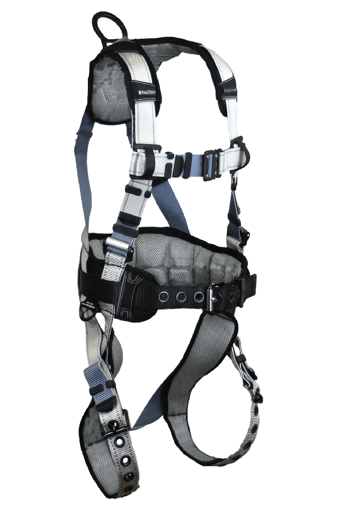 FlowTech LTE® 1D Construction Belted Full Body Harness, Tongue Buckle Leg Adjustment