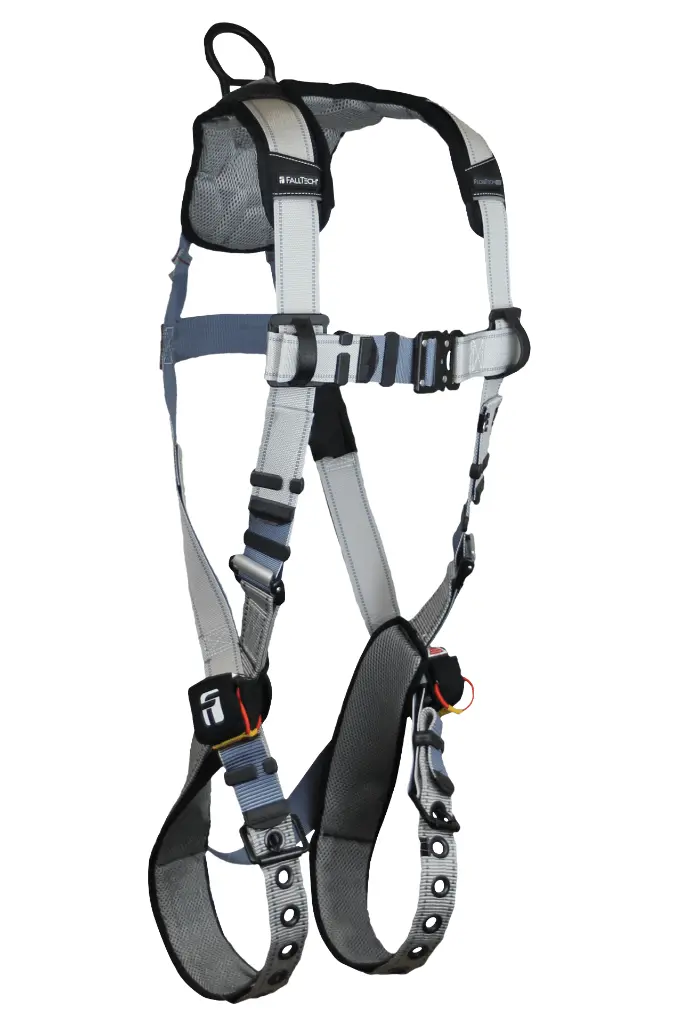 FlowTech LTE® 1D Standard Non-belted Full Body Harness, Tongue Buckle Leg Adjustment, Suspension Trauma Relief System