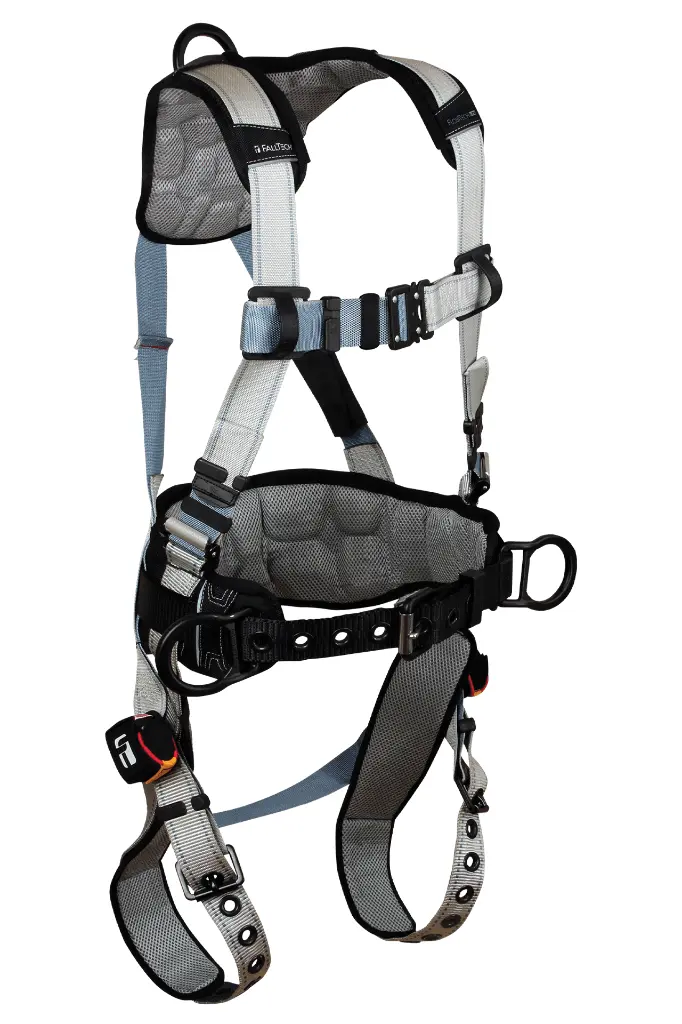 FlowTech LTE® 3D Construction Belted Full Body Harness, Tongue Buckle Leg Adjustment, Suspension Trauma Relief System