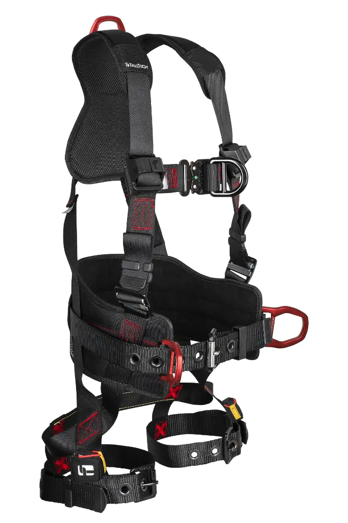 FT-Iron™ 4D Construction Climbing Full Body Harness, Tongue Buckle Leg Adjustments