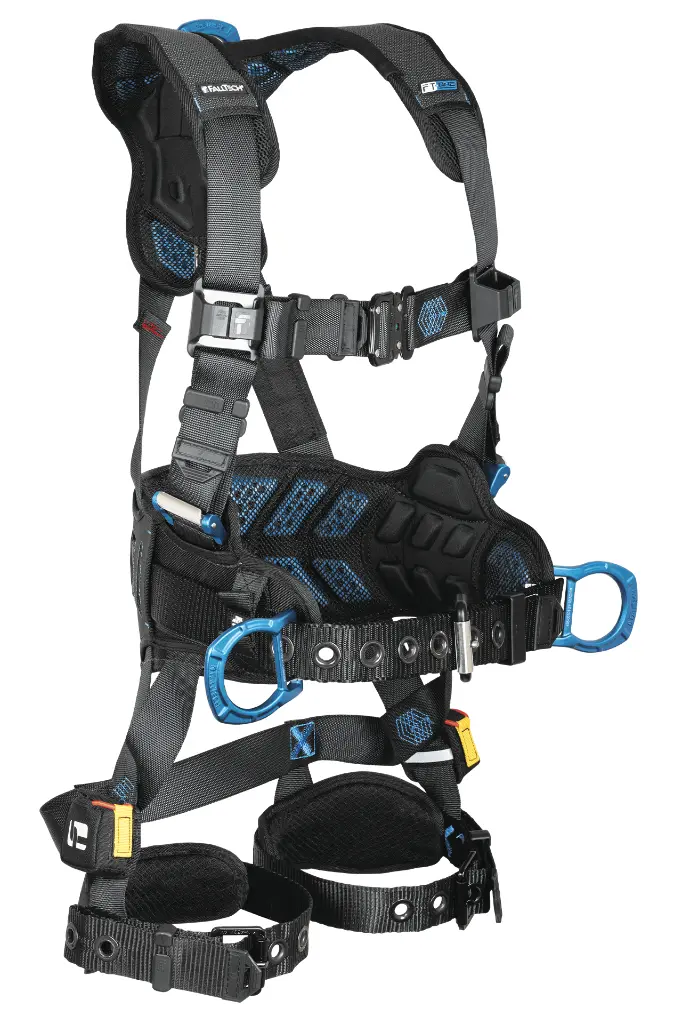 FT-One™ 3D Construction Belted Full Body Harness, Tongue Buckle Leg Adjustments