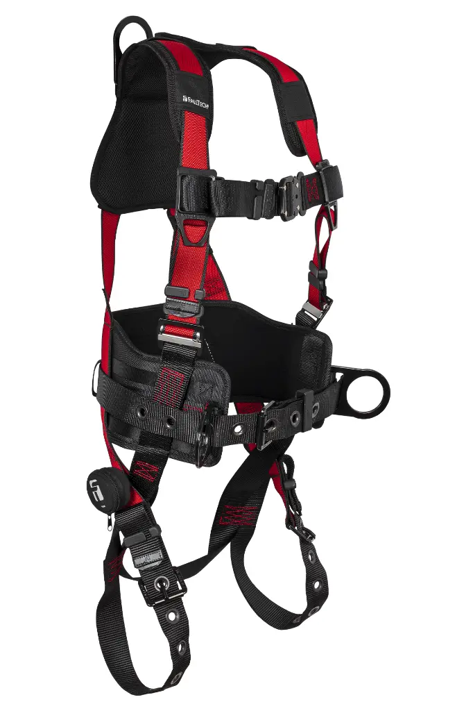 Tradesman® Pro 3D Construction Belted Full Body Harness, Tongue Buckle Leg Adjustments