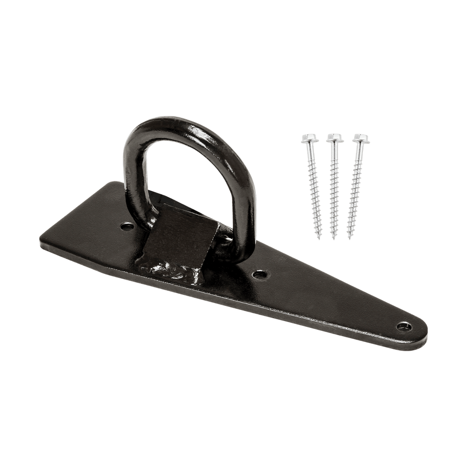 Reusable D-ring Plate Anchor for Wood