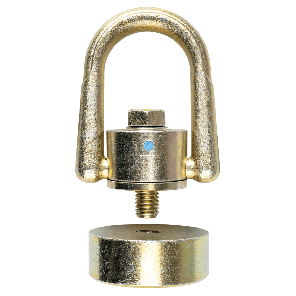 Rotating Weld-on D-Ring Anchor w/Puck + Bolt, 10k