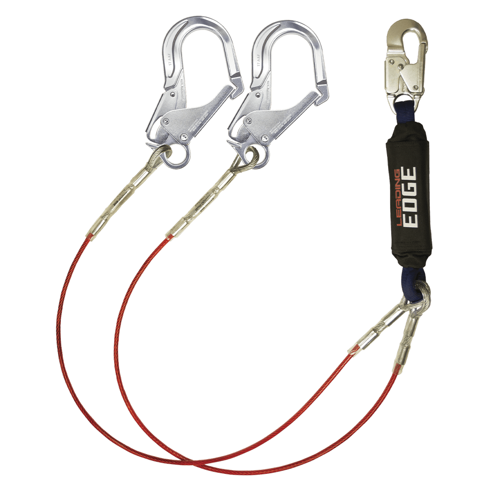 6' Leading Edge Cable Energy Absorbing Lanyard