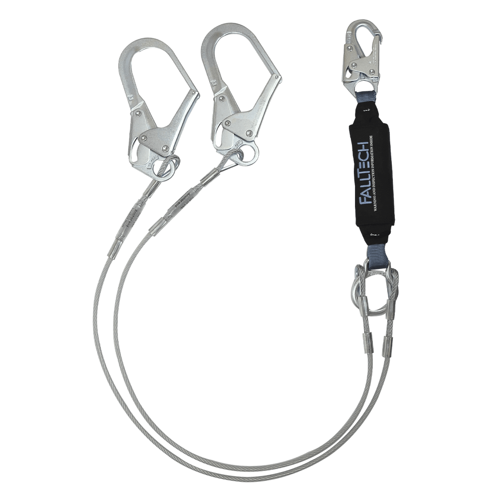 6' ViewPack® Coated Cable Energy Absorbing Lanyard