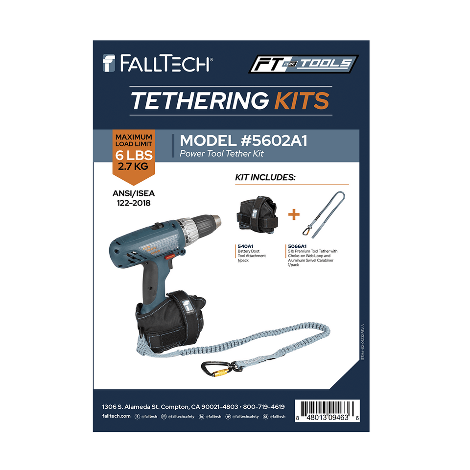 Tool Tethering Kit, 6 lb, Power Tool