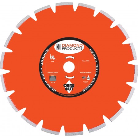 Heavy Duty Orange Segmented Dry Walk Behind Blades