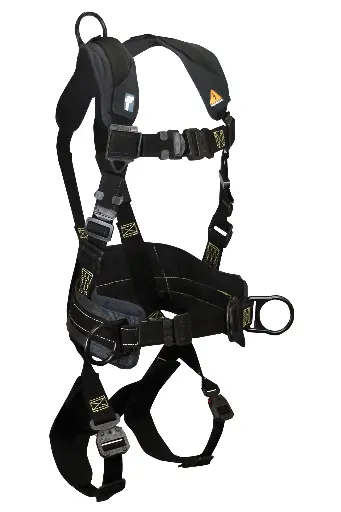 Arc Flash Nomex® 3D Construction Belted Full Body Harness, Overmolded Quick Connect Adjustments