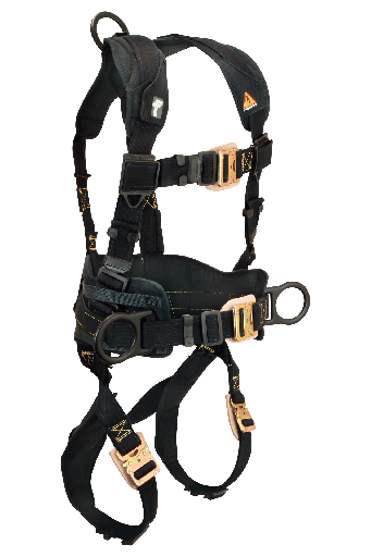 Arc Flash Nomex® 3D Construction Belted Full Body Harness, Quick Connect Adjustments