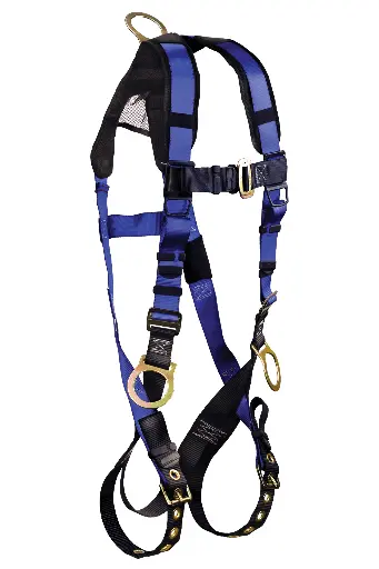 [7018B] Contractor+ 3D Standard Non-belted Full Body Harness, Tongue Buckle Leg Adjustment