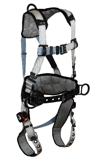 FlowTech LTE® 3D Construction Belted Full Body Harness, Tongue Buckle Leg Adjustment, Suspension Trauma Relief System