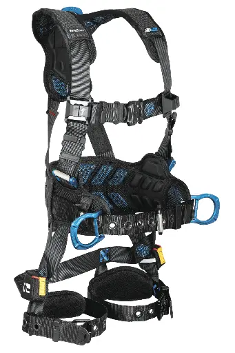 FT-One™ 3D Construction Belted Full Body Harness, Tongue Buckle Leg Adjustments