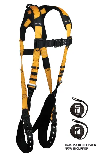 Journeyman Flex® Aluminum 1D Standard Non-belted Full Body Harness, Tongue Buckle Leg Adjustment