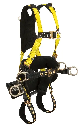 Journeyman® 6D Tower Climber® Full Body Harness, Removable Suspension and Positioning Seat