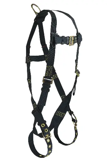 WeldTech® 1D Standard Kevlar® Non-belted Full Body Harness, Tongue Buckle Leg Adjustment
