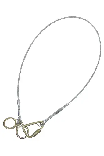 Cable Carabiner Sling Anchor with Vinyl Coated Galvanized Steel Cable