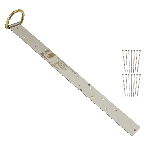 [7434S] 8" Single-D Permanent Roof Anchor for Wood