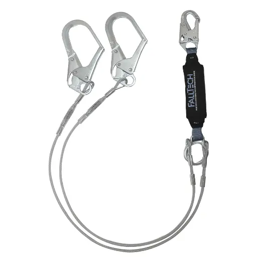 6' ViewPack® Coated Cable Energy Absorbing Lanyard