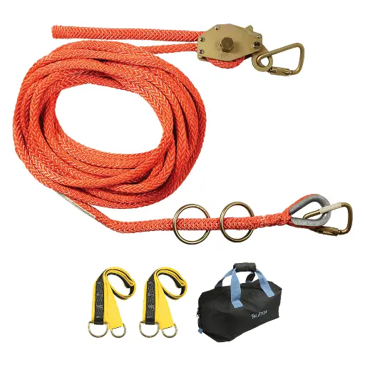 100' Temporary Rope HLL System; 2-person