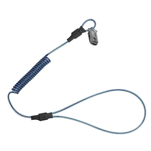 2 lb Stretch-coil Hard Hat Tether